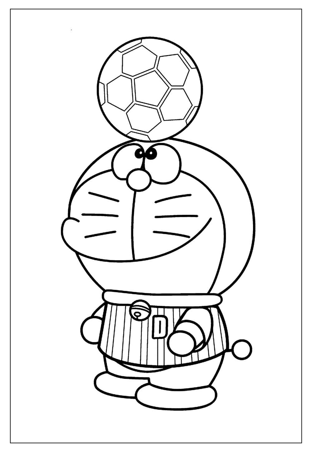 Desenho para pintar - Doraemon