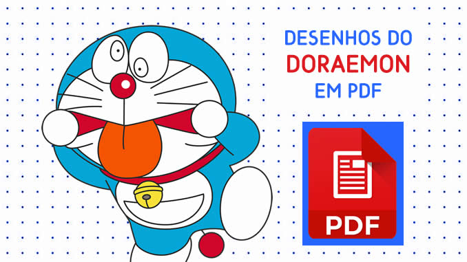 Desenhos para colorir de Doraemon em PDF