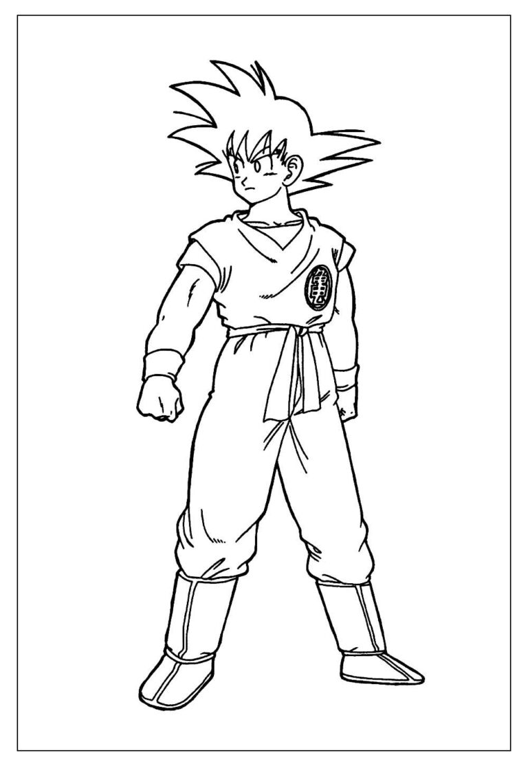 Desenhos de Dragon Ball Z para Colorir e Pintar