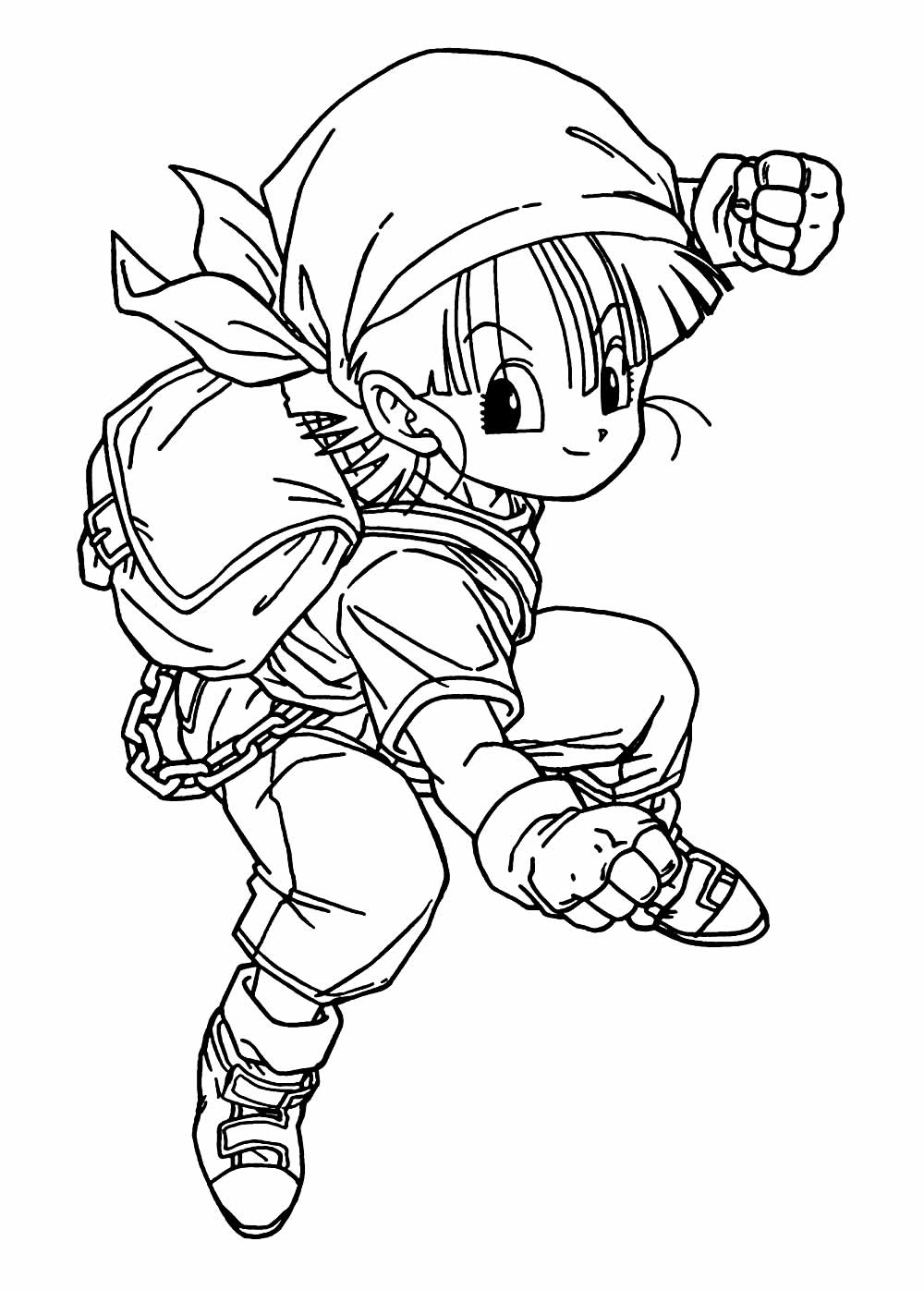 Desenho Dragon Ball Z para colorir