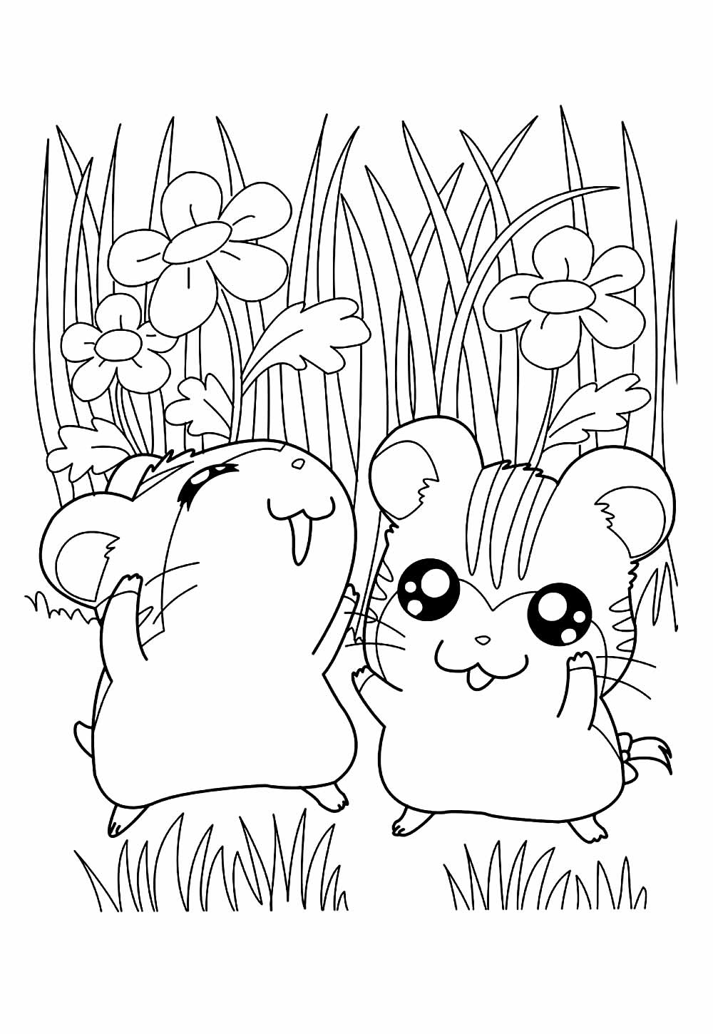 Desenho de Hamtaro para colorir