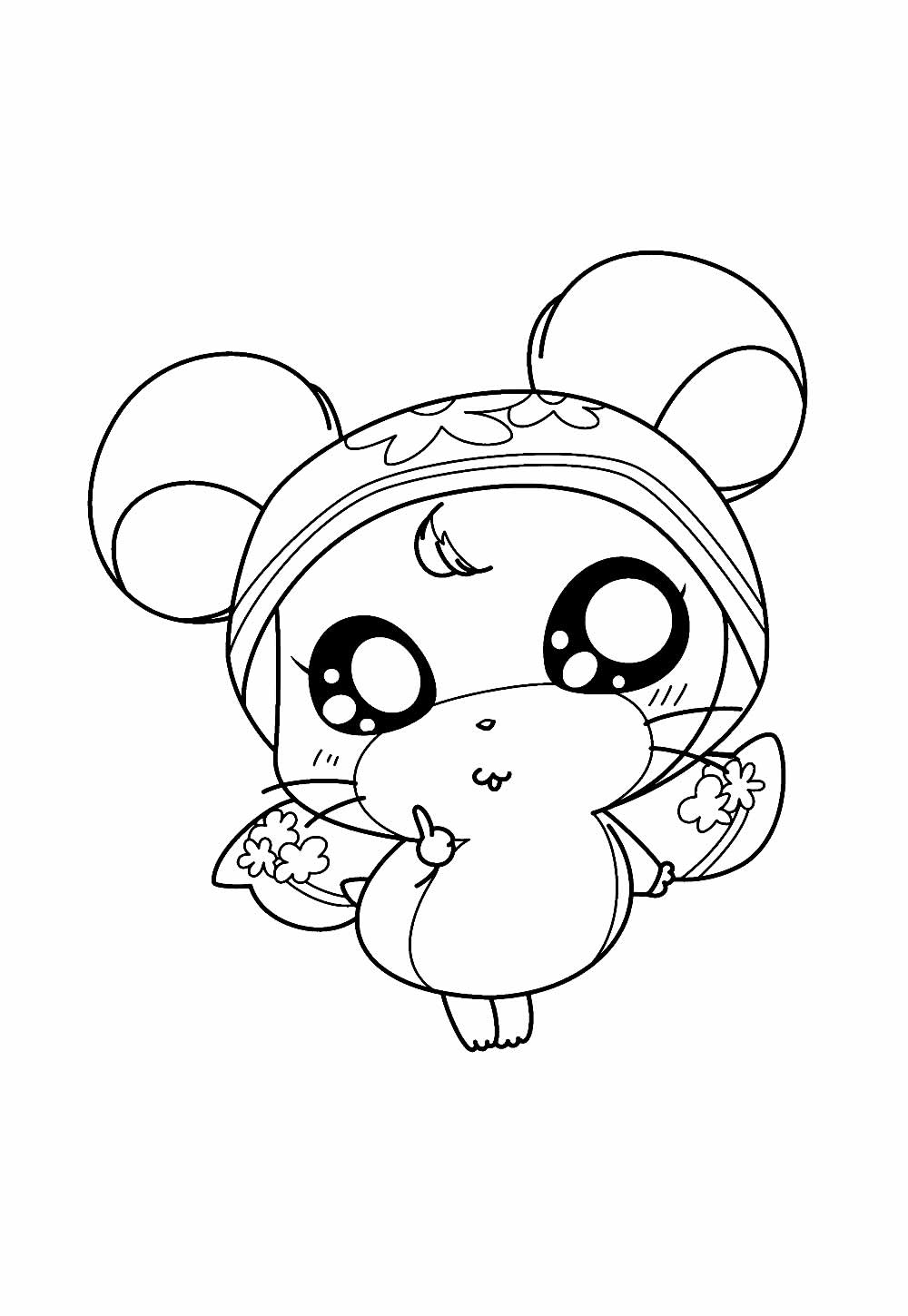 Desenho de Hamtaro para pintar