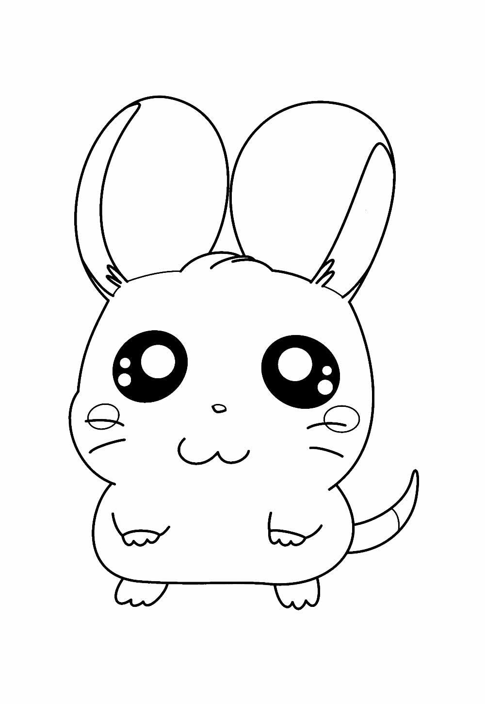 Hamtaro para colorir