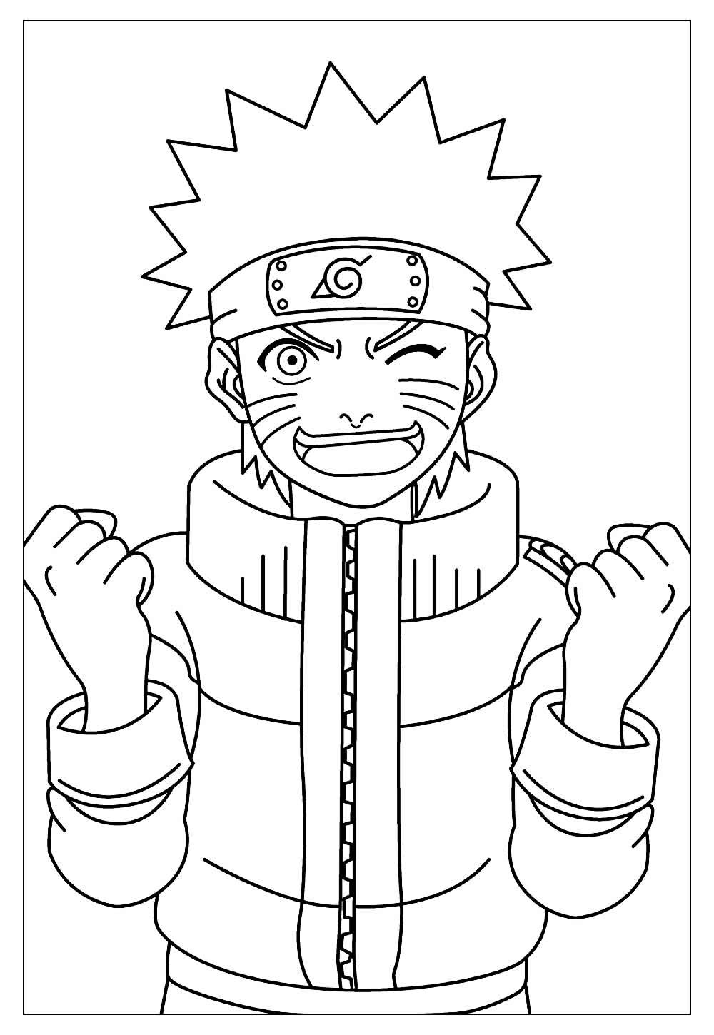 Naruto para colorir e imprimir