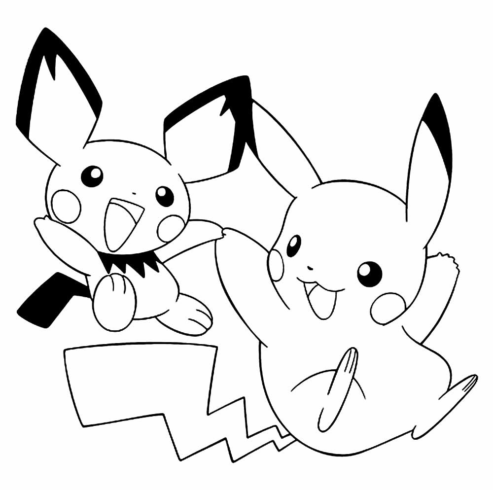 Desenhos Pikachu Colorir