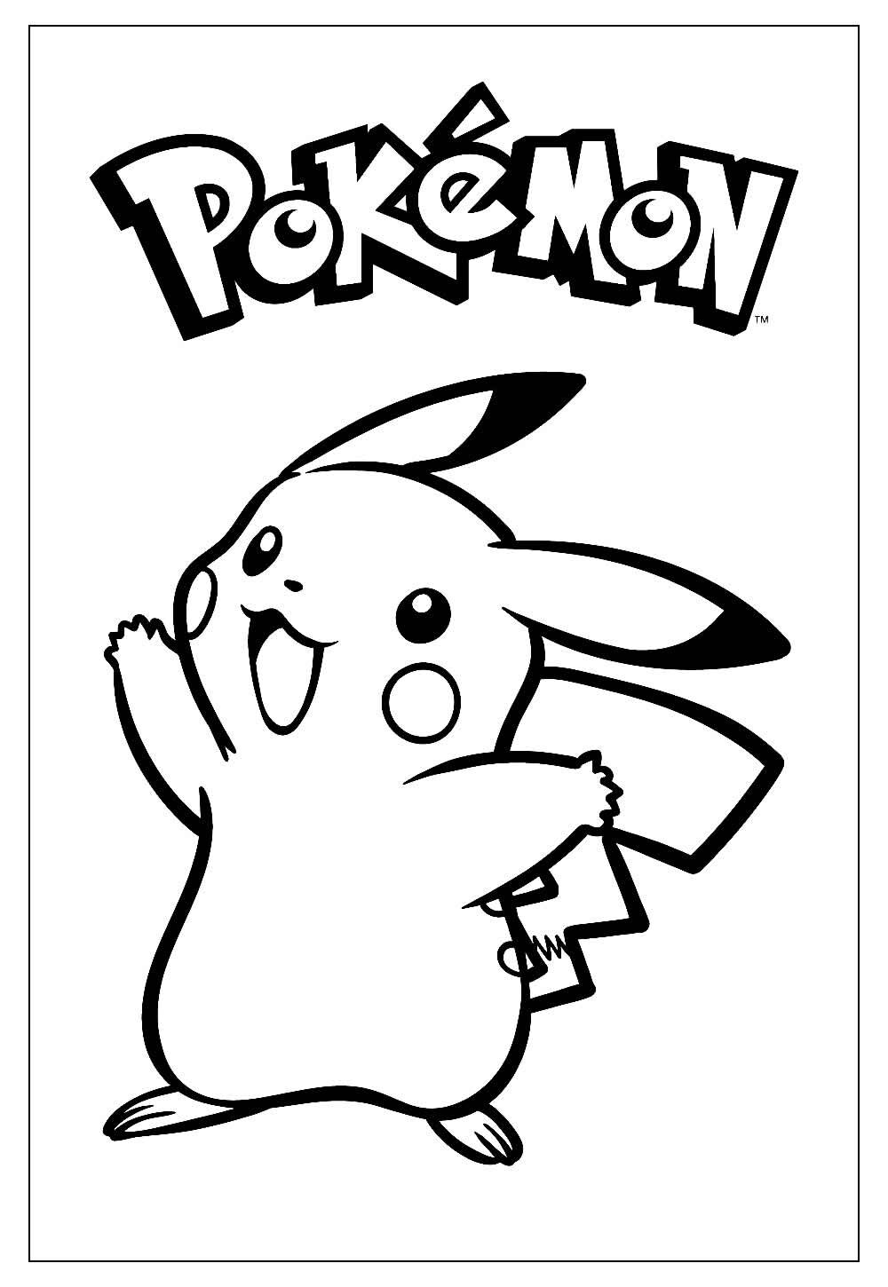Desenho do Pokémon para colorir