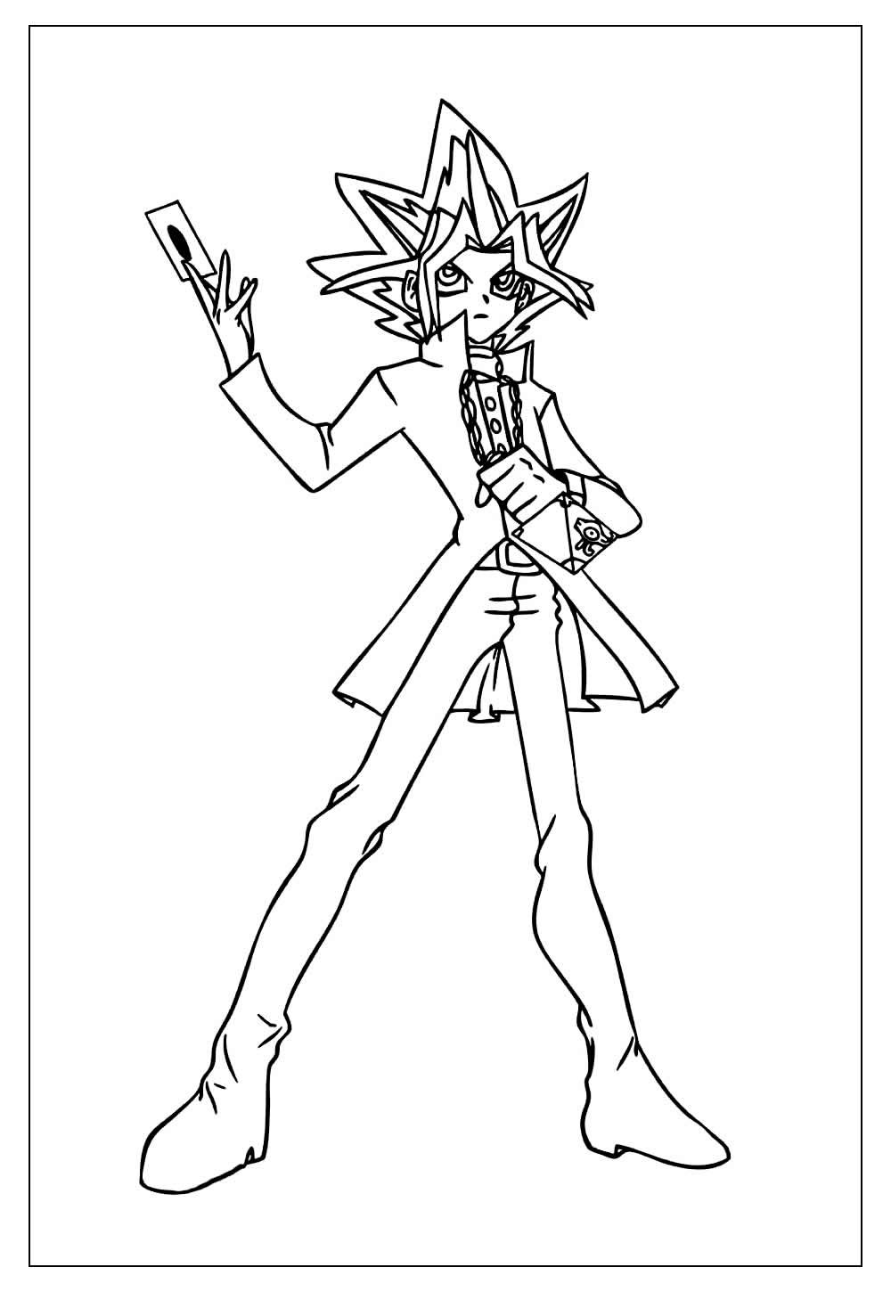 Desenhos do Yu Gi Oh - Modelos para Colorir