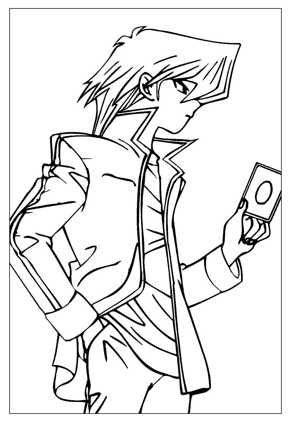 Desenho do Anime Yu Gi Oh para colorir