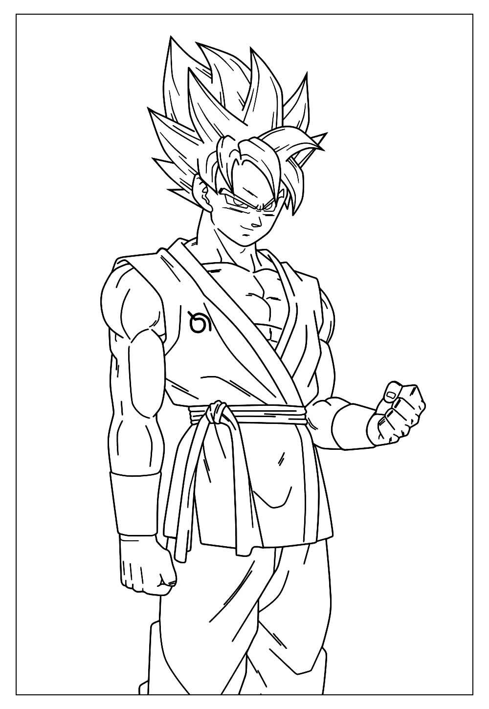Desenhos Do Goku Para Colorir E Imprimir Tudo Para Colorir 