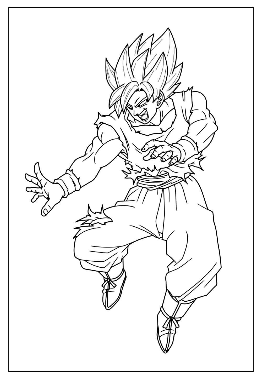 Colorir desenho do Goku