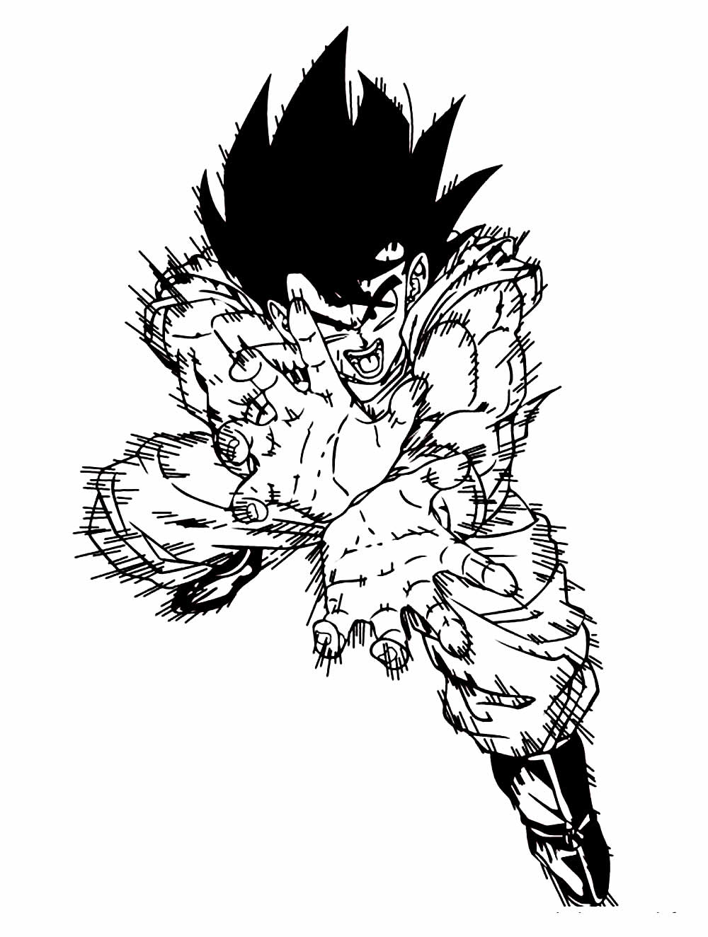 Desenhos Goku Colorir