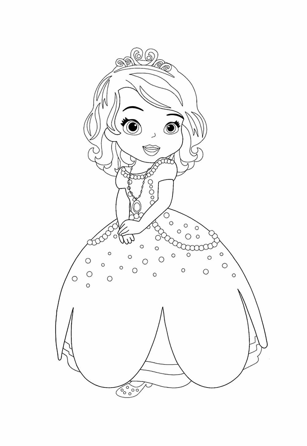 Princesinha Sofia para colorir