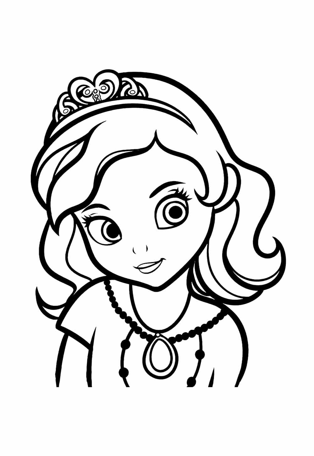 Desenho da Princesinha Sofia para colorir