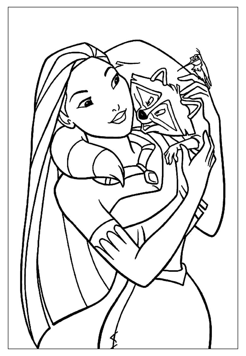 Desenho da Pocahontas