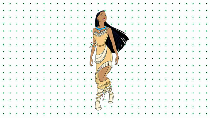 Desenhos da Pocahontas para colorir