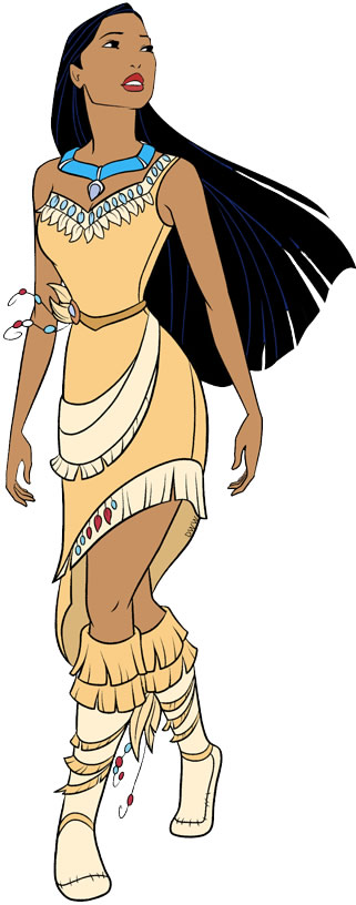 Modelo da Pocahontas para imprimir
