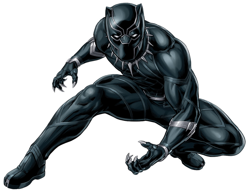Desenhos do Pantera Negra - Modelos para Colorir