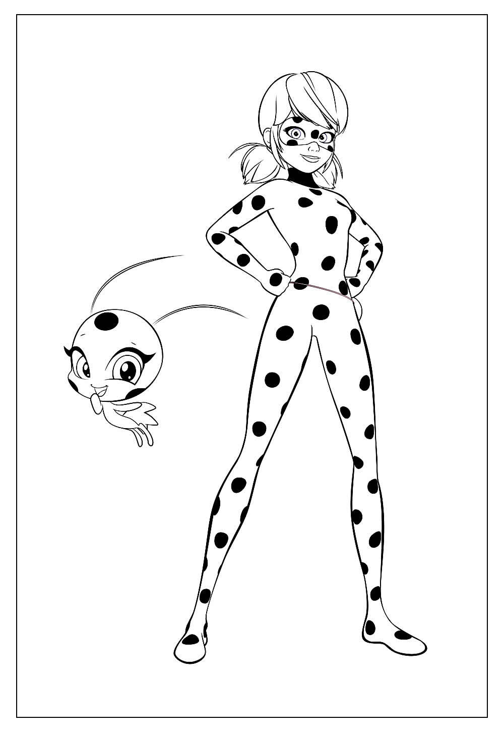 Ladybug para pintar e colorir - Imprimir Desenhos