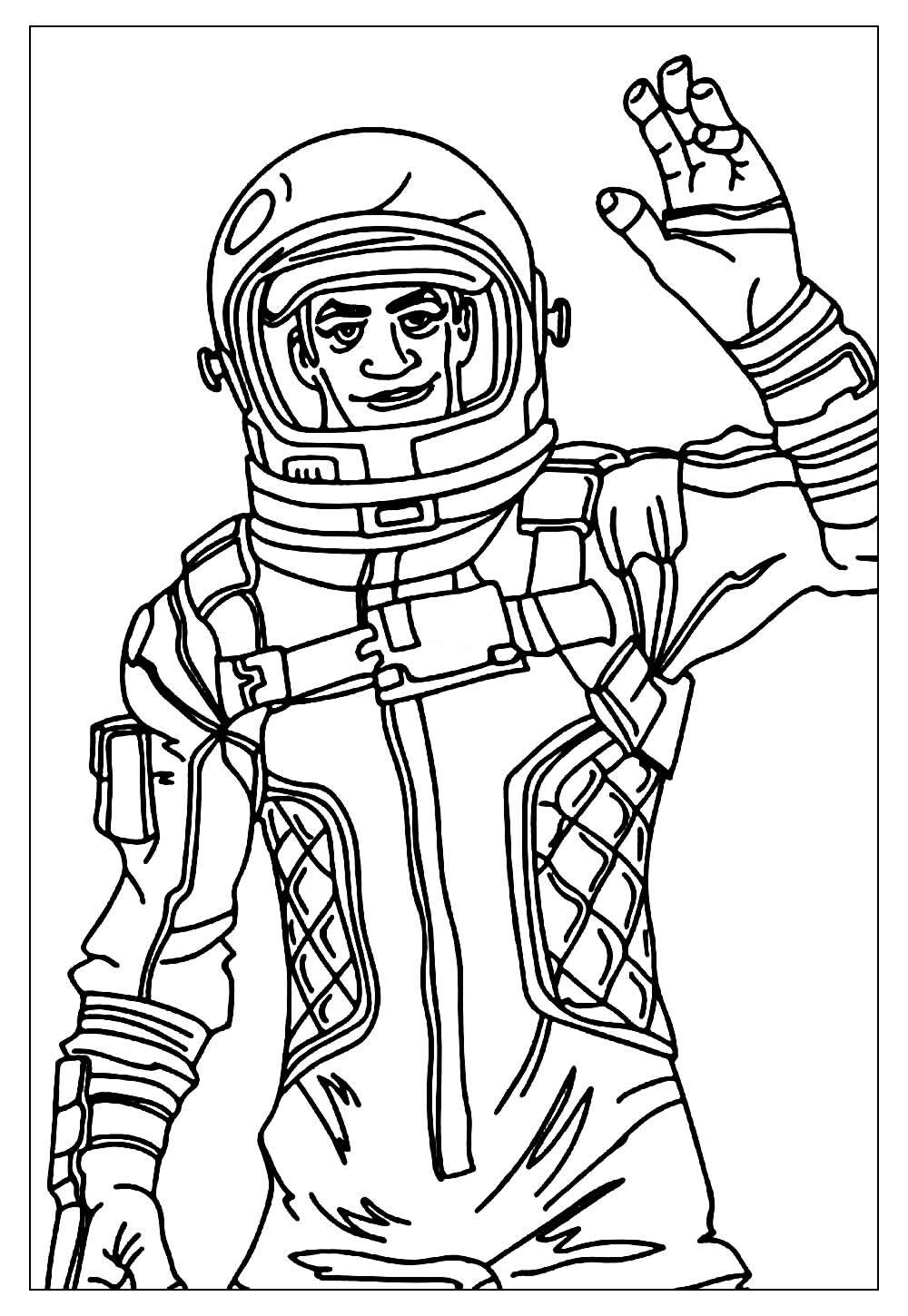 Imagem de Astronauta para pintar