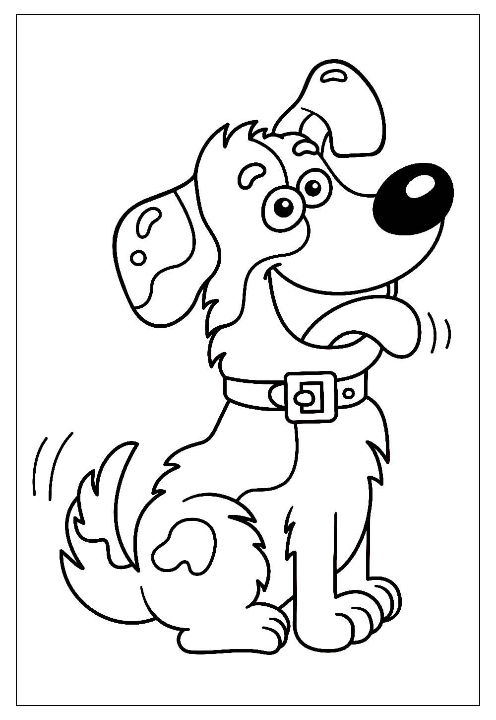 Desenhos de Cachorro para Colorir e Pintar - Tudo Para Colorir