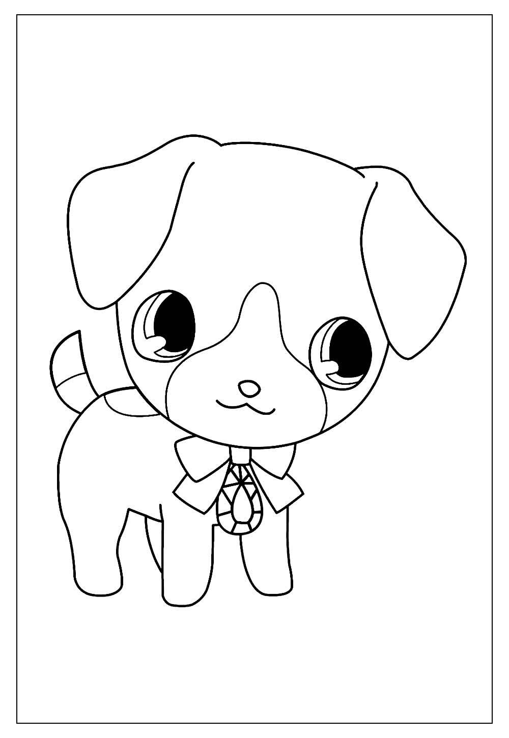 Desenho de Cachorrinho para pintar