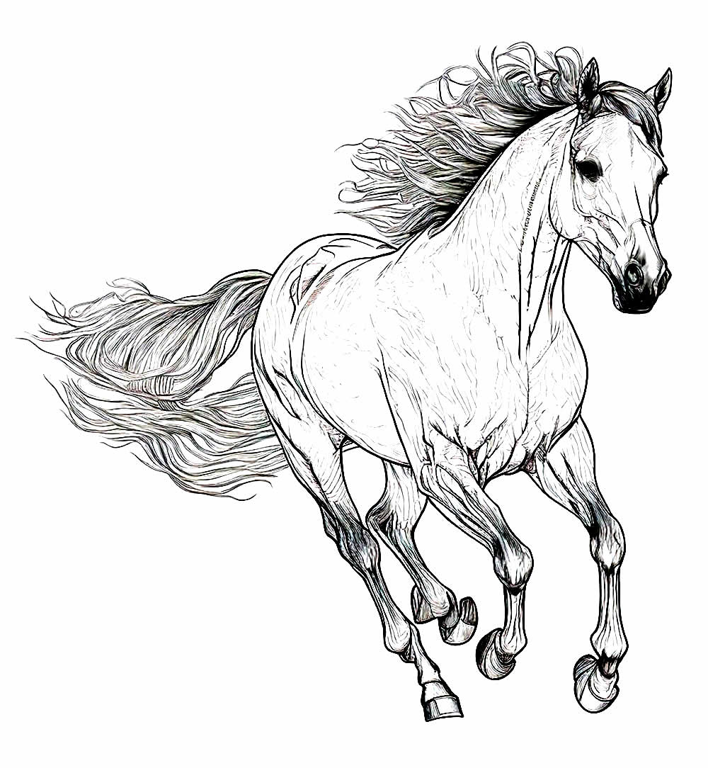 Desenhos de Cavalo para Colorir: Explorando a Arte e a Alegria do Colorido