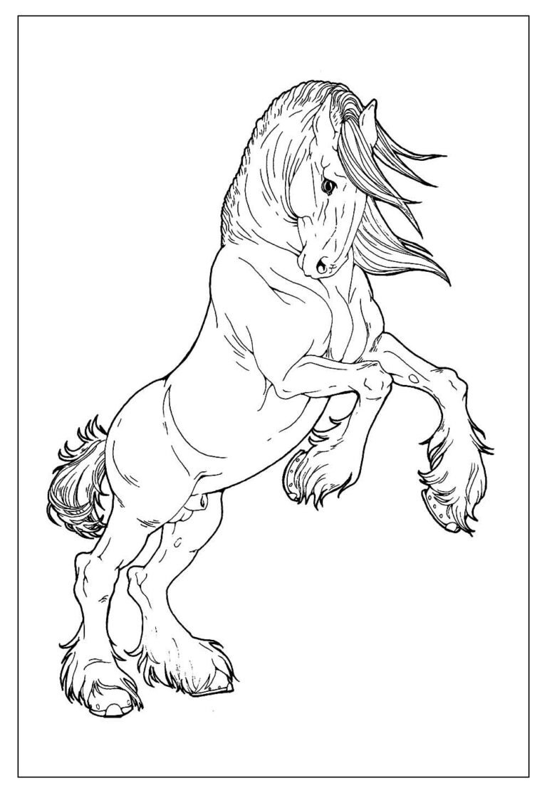 Desenhos de Cavalos para Colorir e Pintar - Tudo Para Colorir