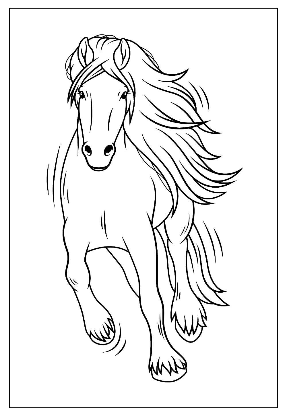 Desenhos para colorir de cavalo fofo 3 - Desenhos para colorir grátis para  imprimir