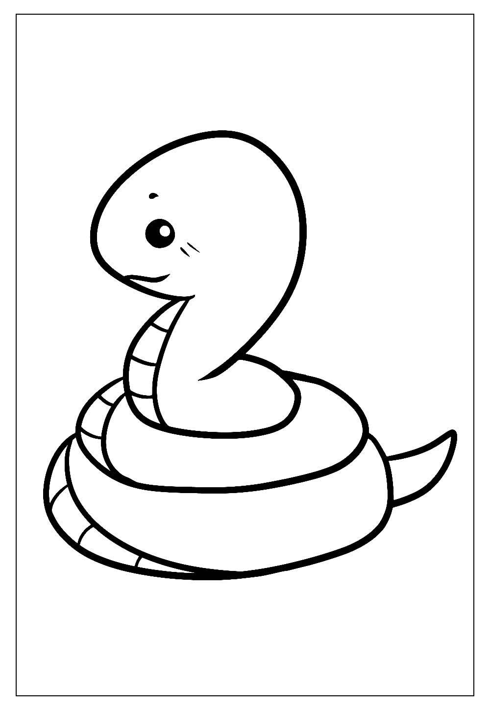 87+ Desenhos de Cobra para Imprimir e Pintar Grátis