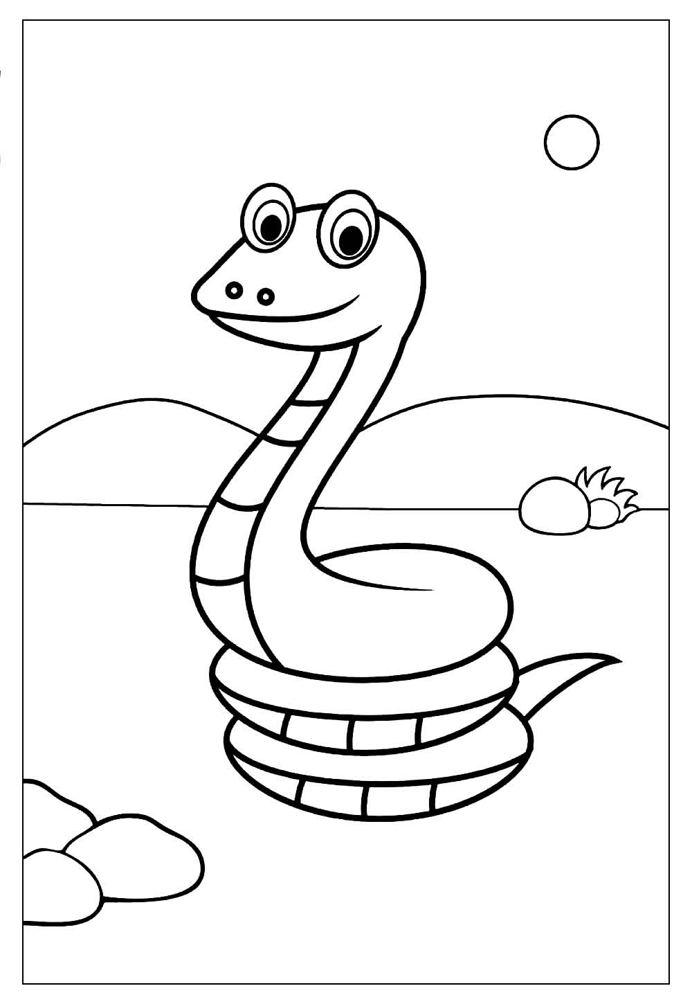 Desenhos de Cobra para Colorir e Pintar - Tudo Para Colorir