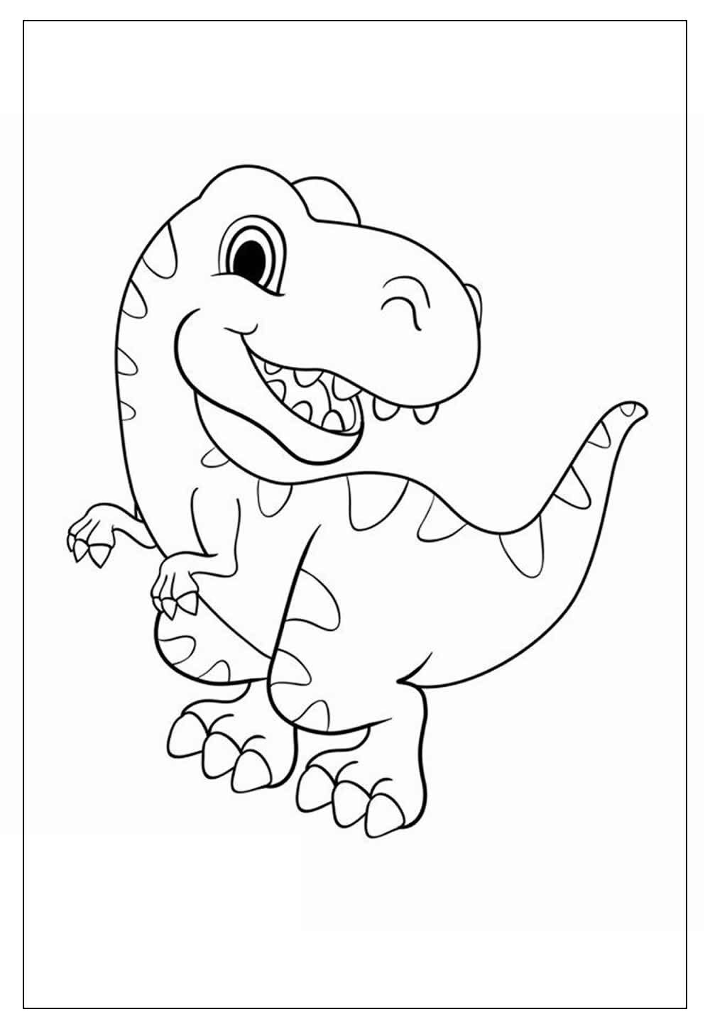 Desenhos para colorir e imprimir dinossauro-66 - Educação Especial