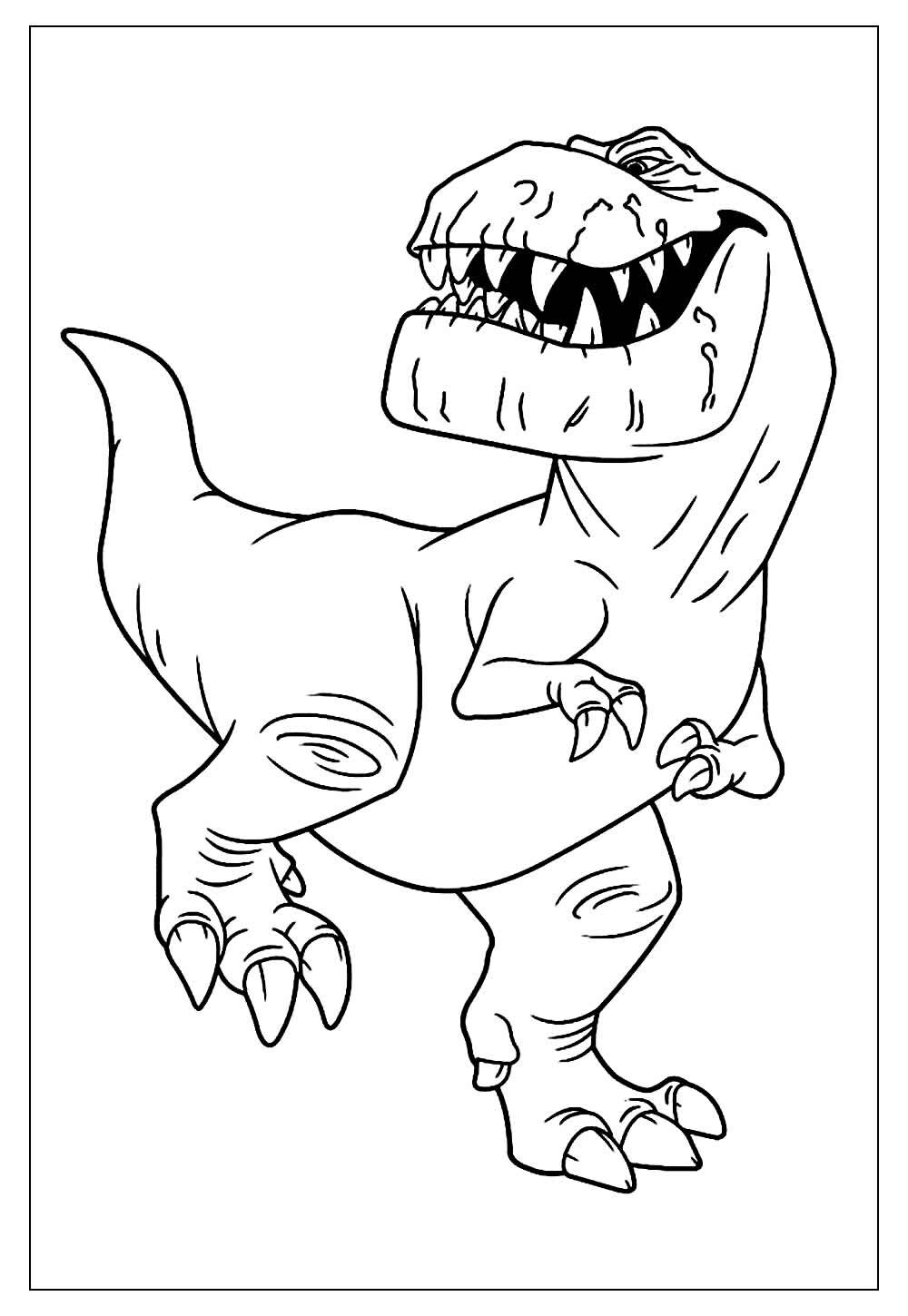 Dinossauro para pintar - Desenho