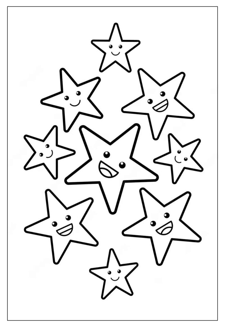 Desenhos de Estrela para Colorir e Imprimir - Tudo Para Colorir
