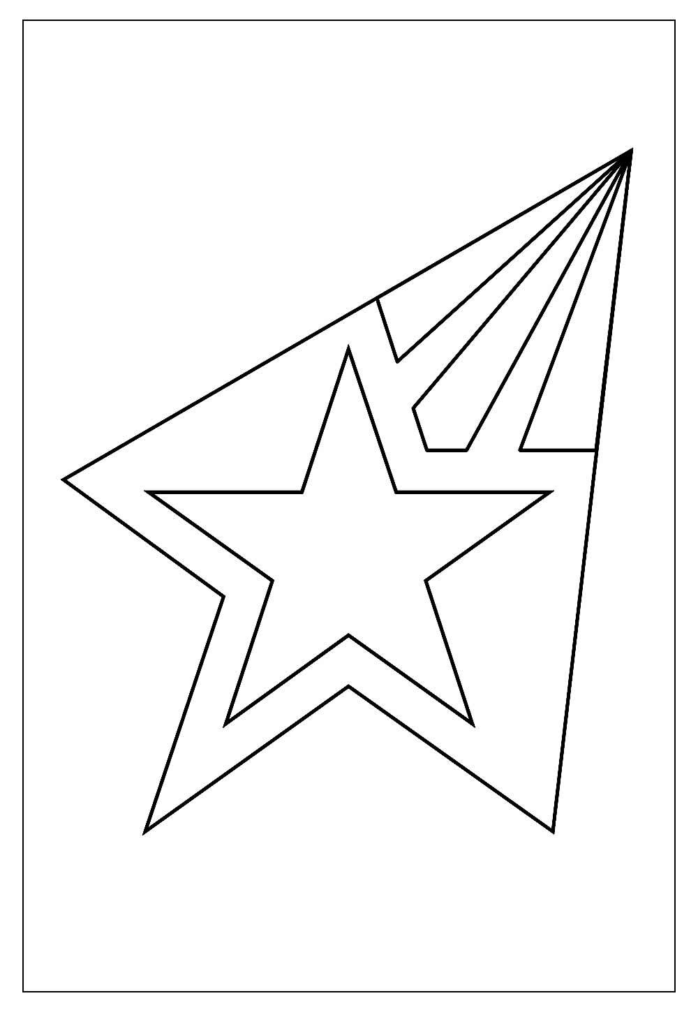 Desenho de Estrela para pintar