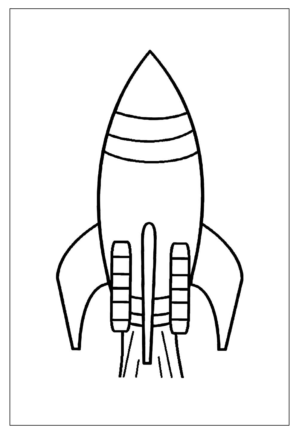 Desenhos de Foguete para Colorir e Pintar - Tudo Para Colorir