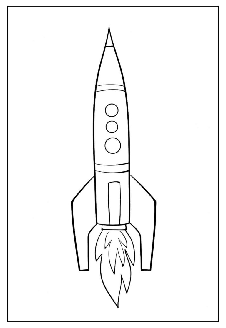 Desenhos de Foguete para Colorir e Pintar - Tudo Para Colorir