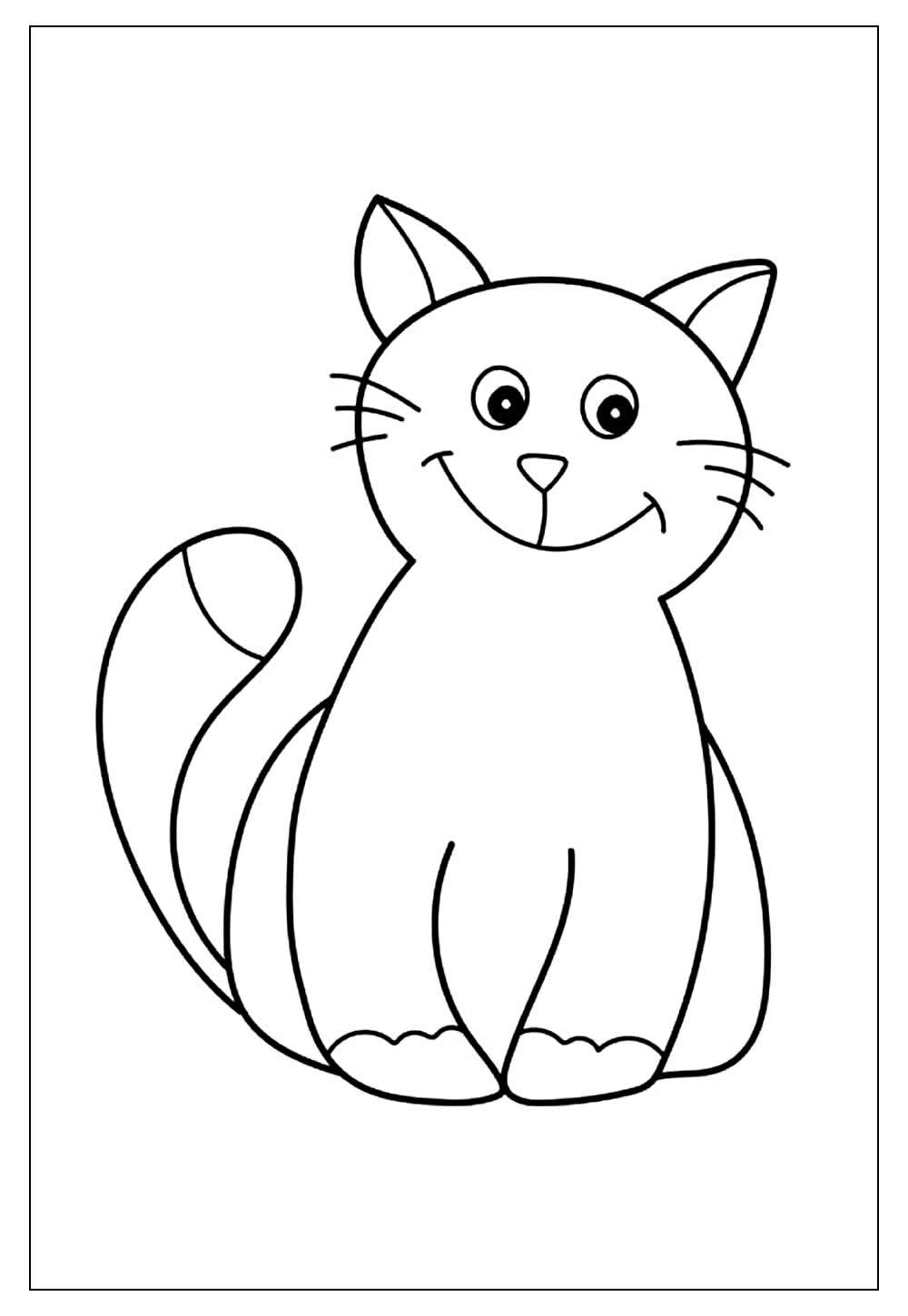 Desenho de Gatinho para Imprimir