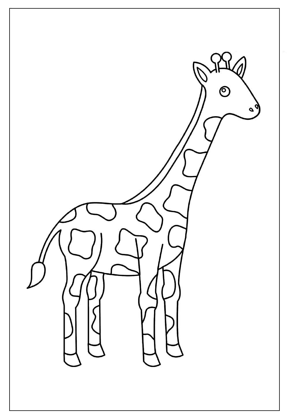 Desenho de Girafa para colorir