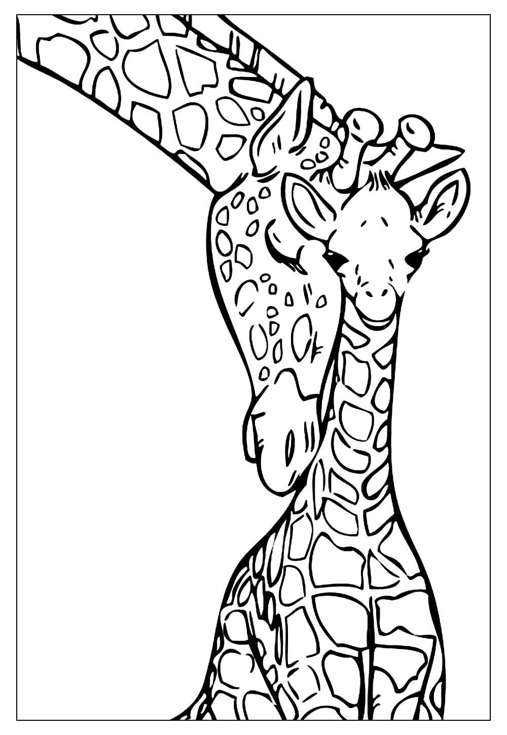 Pintar desenho de Girafas