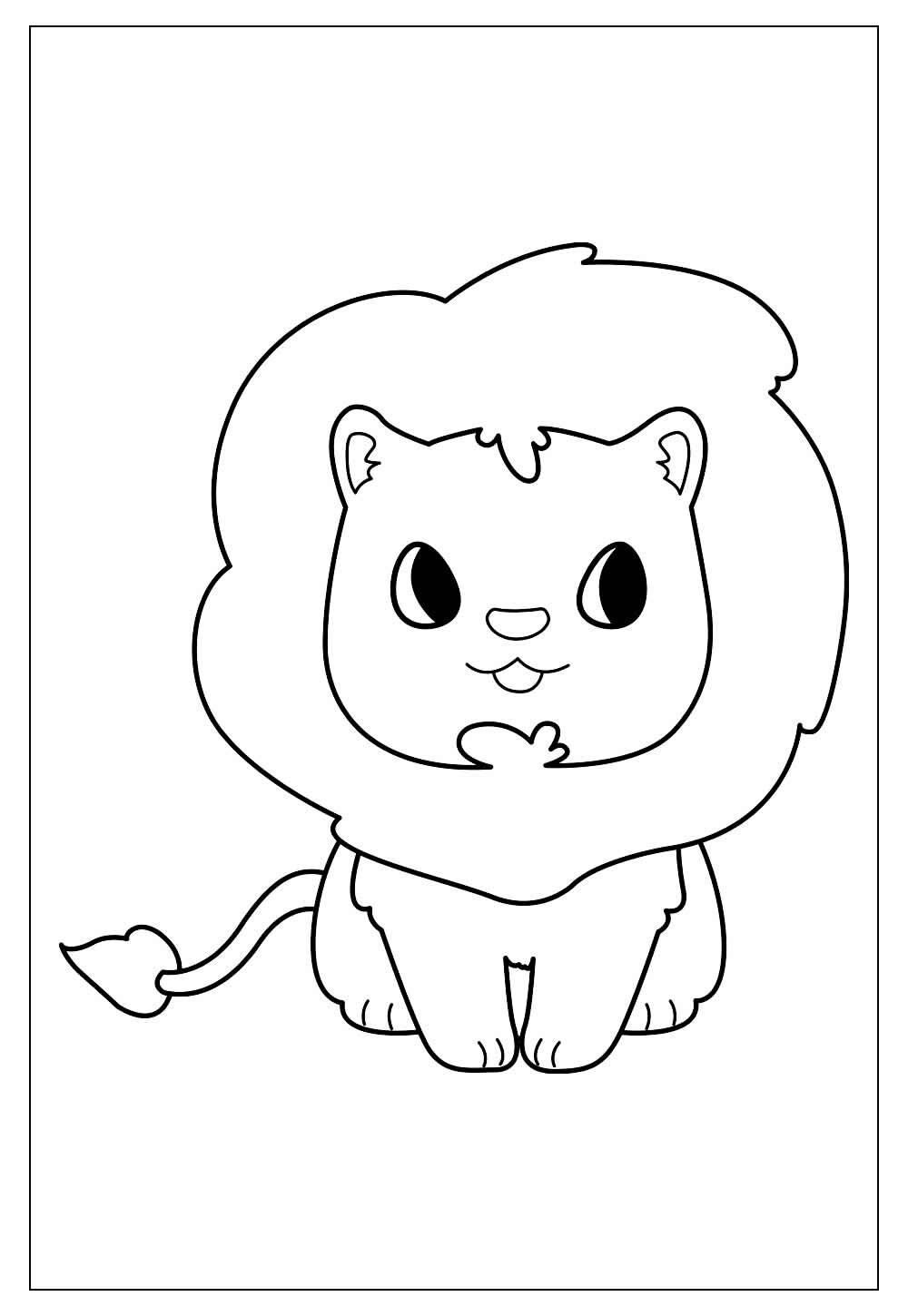 Desenhos de Leão para Pintar