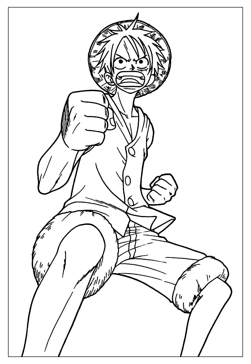 Desenhos do One Piece para Colorir e Pintar - Tudo Para Colorir