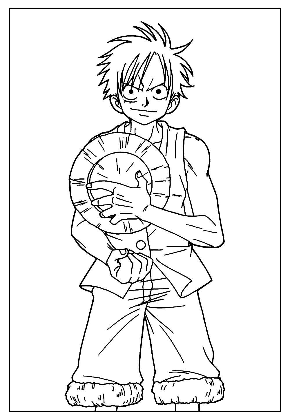 Desenho do One Piece para colorir
