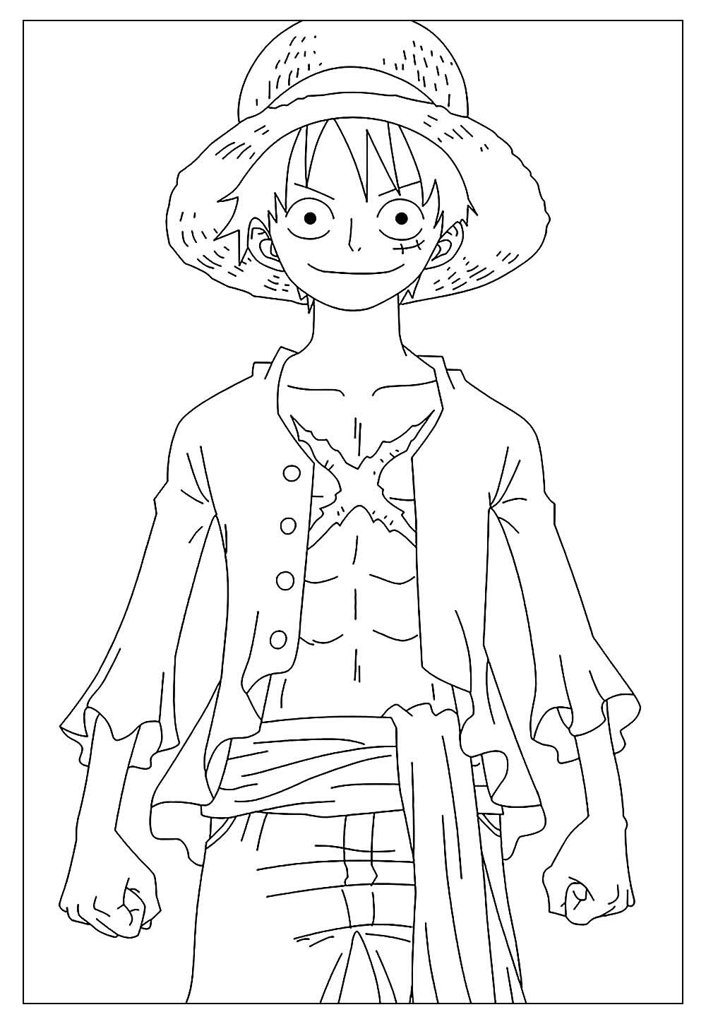 Desenhos do One Piece para Colorir e Pintar - Tudo Para Colorir