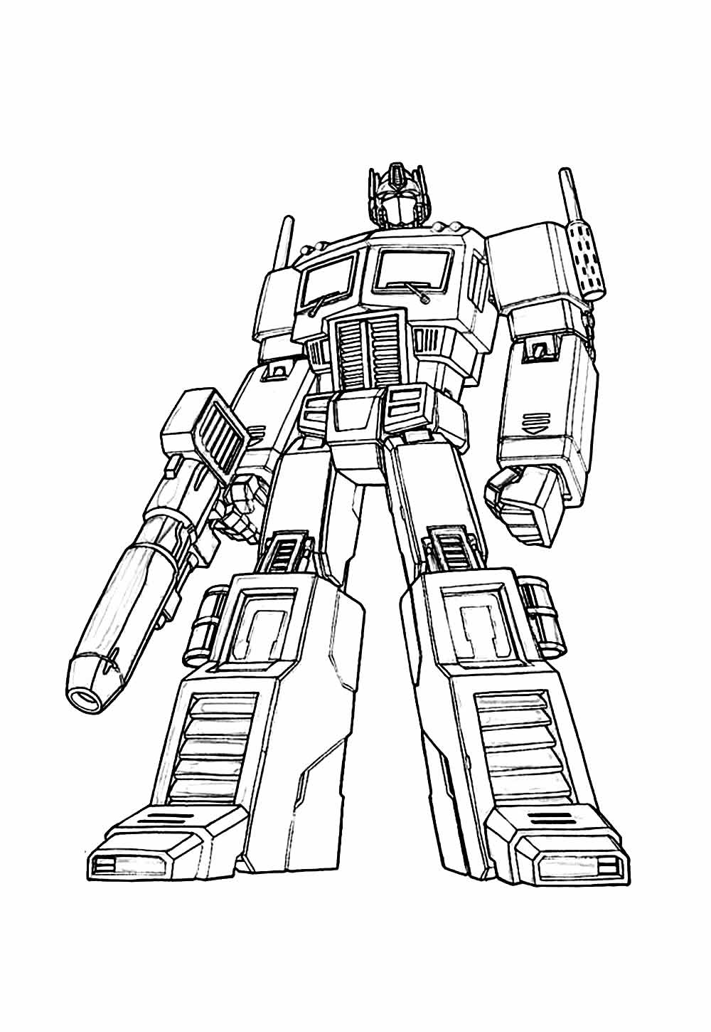 Desenhos dos Transformers para colorir