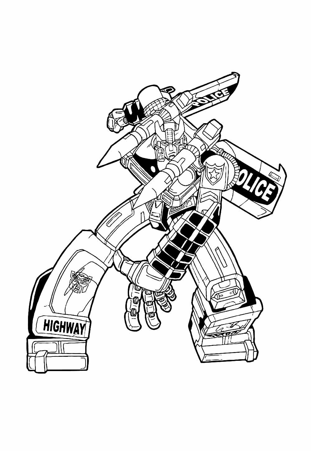 Desenho para colorir dos Transformers