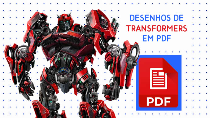 Desenhos de Transformers para colorir em PDF