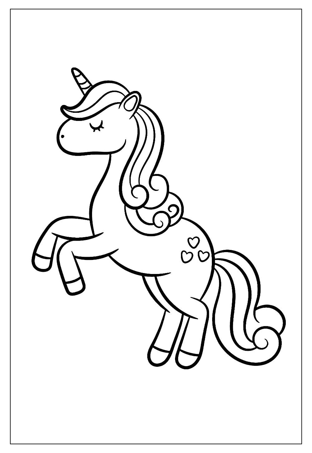 Desenhos de Unicórnio para Colorir e Pintar - Tudo Para Colorir