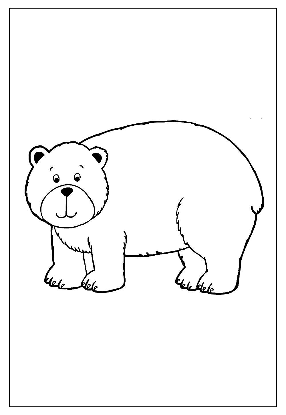Desenhos de Urso para Colorir e Pintar - Tudo Para Colorir