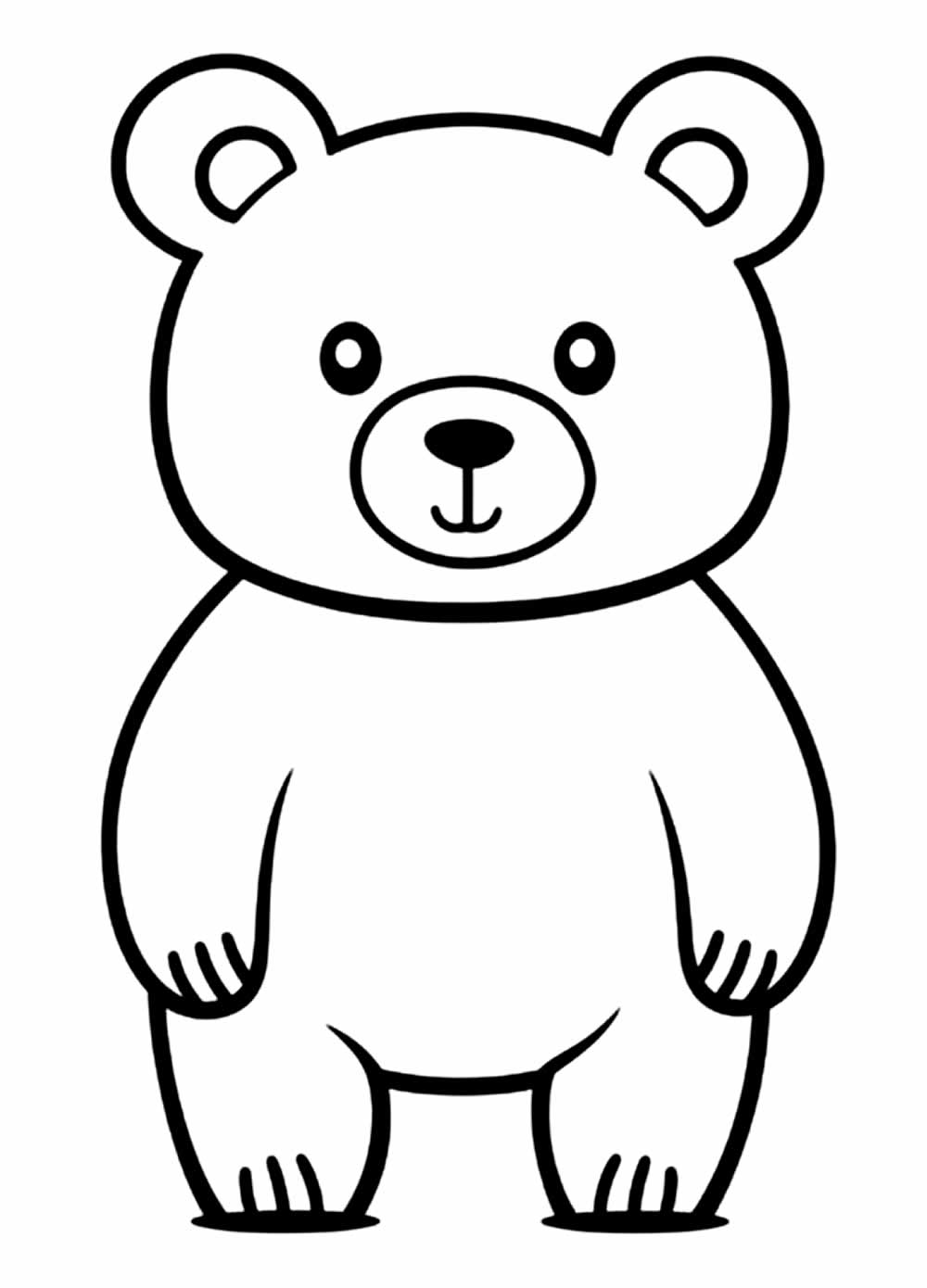 Desenho de Urso para colorir