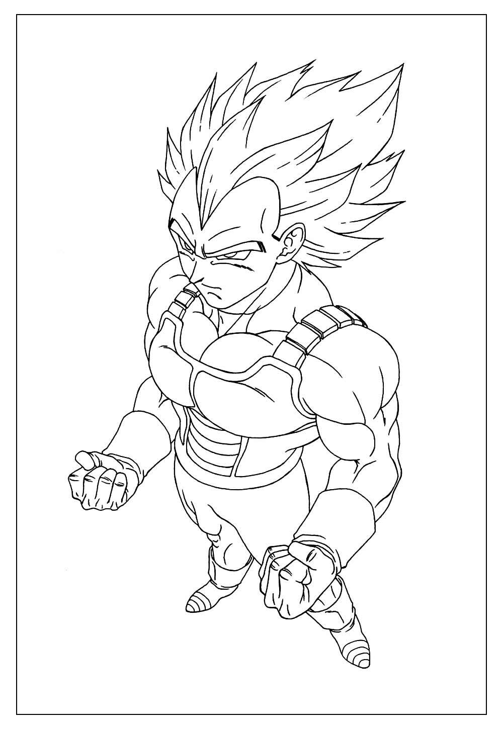 Desenho de Goku e Vegeta para colorir - Tudodesenhos